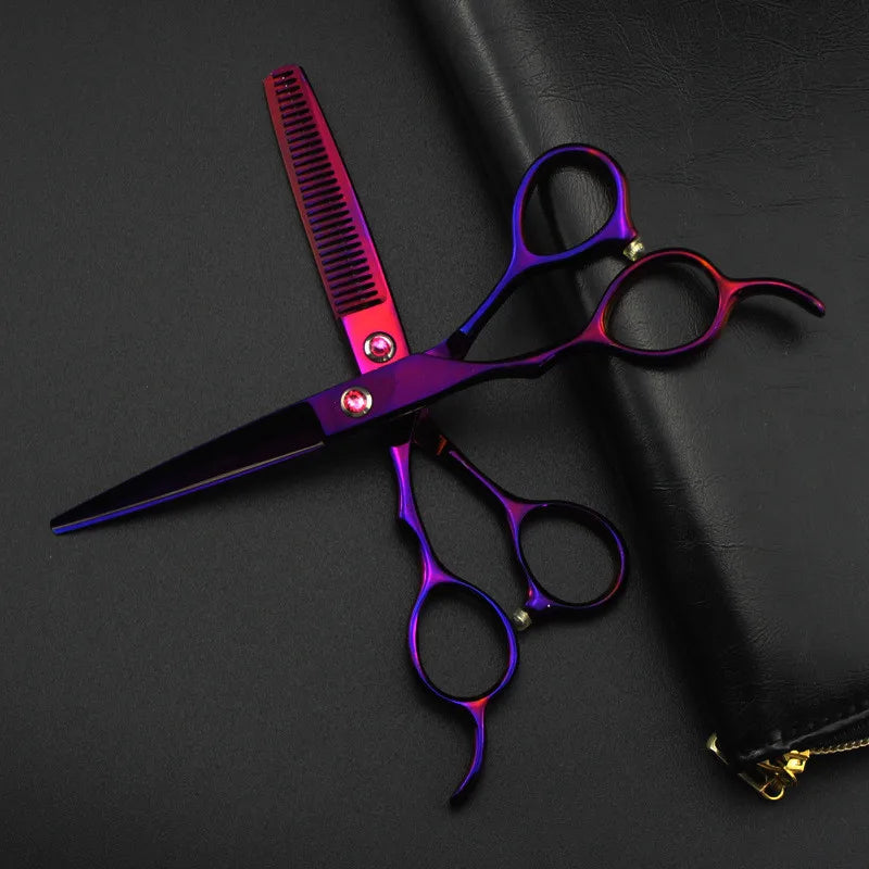 Hana Flower Series 6" Left Handed Japanese Steel Hairdressing Scissors
